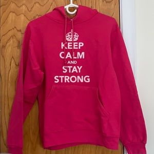 Keep calm and stay strong hoodie